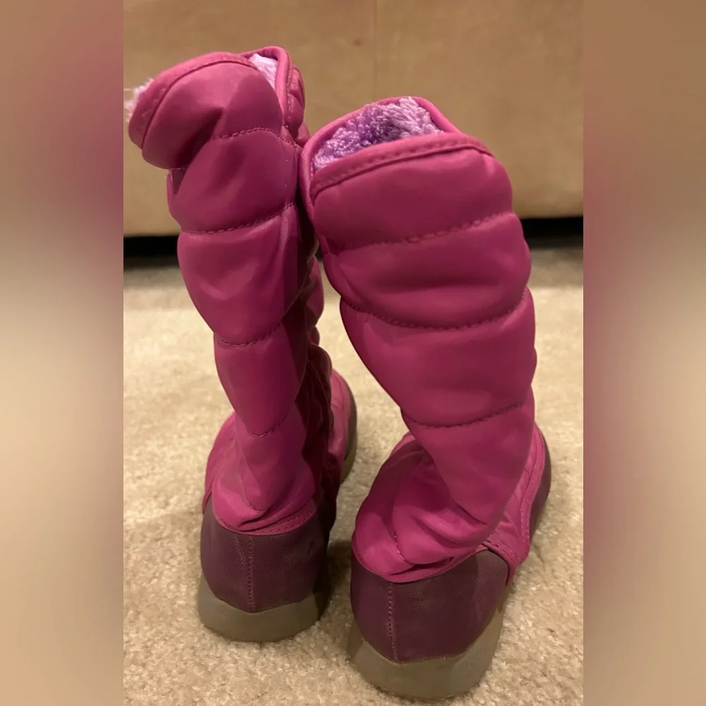 Rugged Outback Girls Cozy Faux Fur Snow Winter Boots sz 12